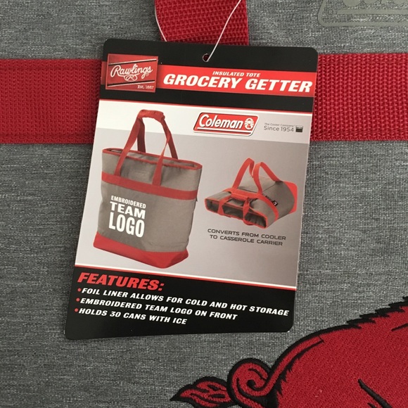 Arkansas Razorbacks Coleman Cooler Tote - Picture 2 of 3